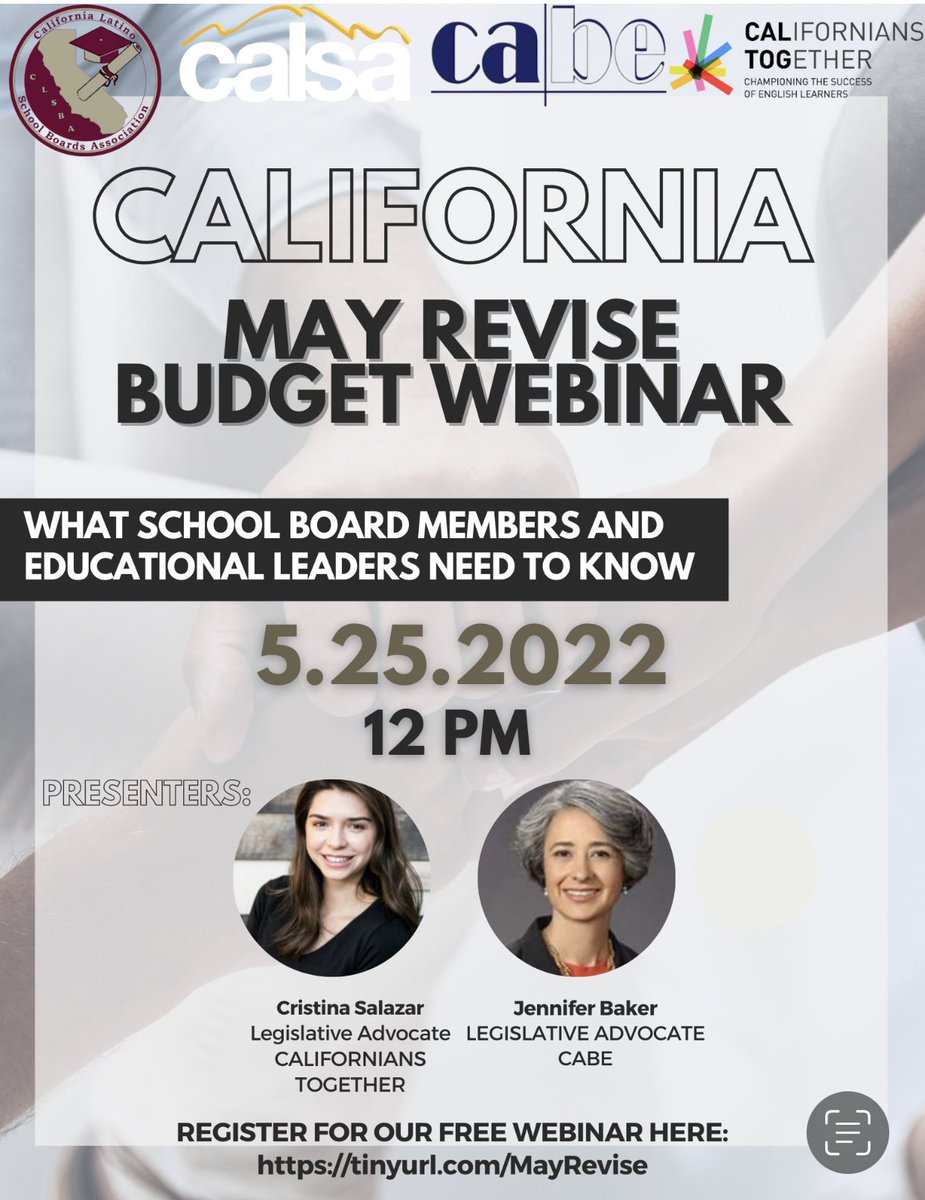 CLSBA's tweet photo. Please join @clsba @CALSAfamilia @CABEBEBILINGUAL @CalTog on Wednesday May 25th at Noon. Retweet and register your teams here:https://t.co/Z3JeOHVpSw
#CLSBAUnity22 https://t.co/F7mdX9mDWw