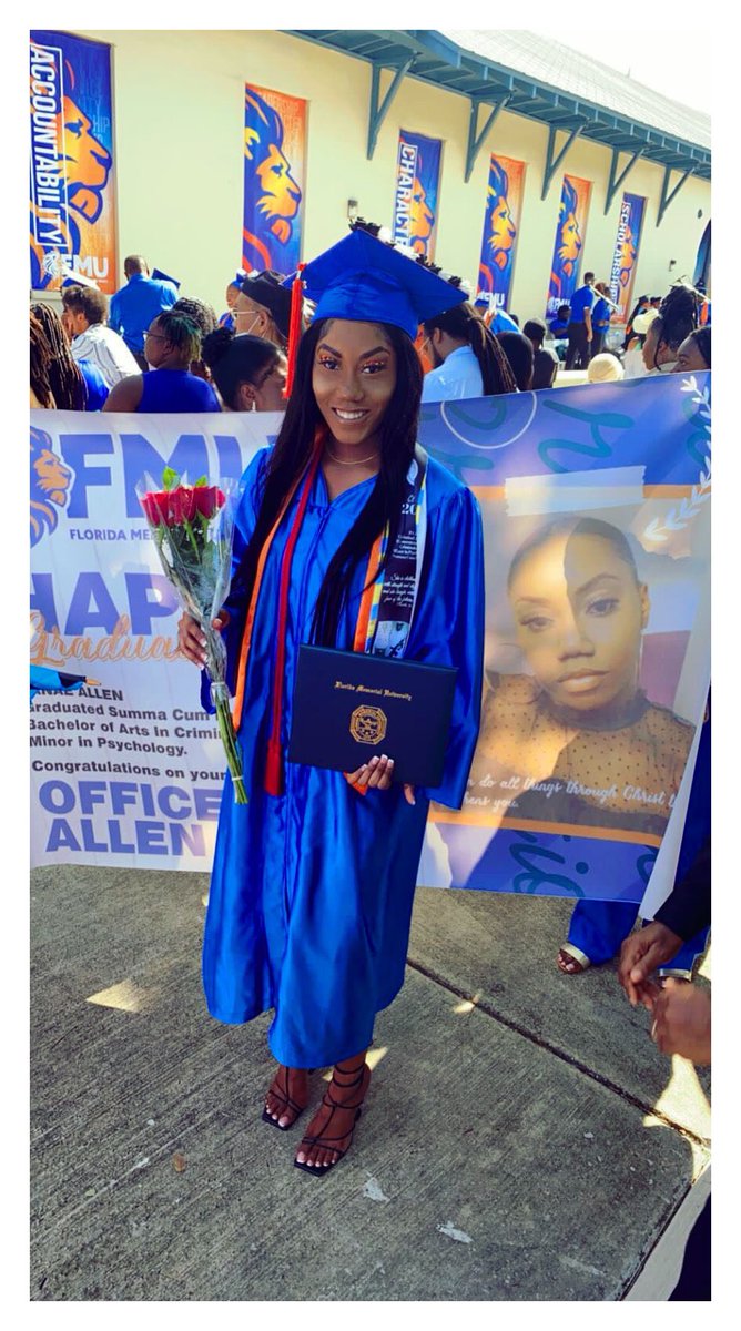 JanaeNae___'s tweet photo. May 14, 2022 I am a first generation college graduate with a B.A in Criminal Justice with a concentration in Criminology and a minor in Psychology. Leaving with a cumulative GPA of 3.98 and  Summa Cum Laude! 

First DEGREE Murder…The Evidence Determines She is UNSTOPPABLE! 🎓 https://t.co/BPGwQC13tn