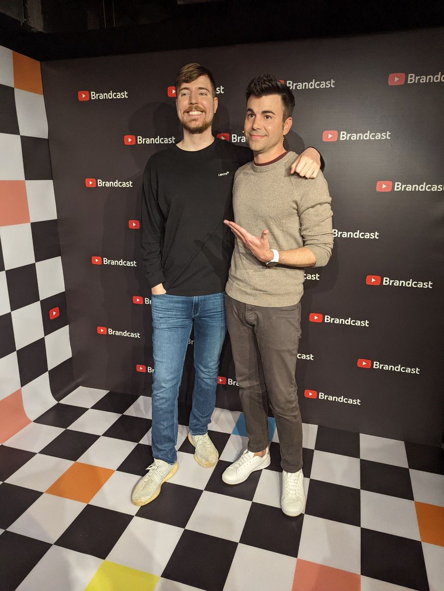 .<a href="/MrBeast/">MrBeast</a> and <a href="/MarkRober/">Mark Rober</a> are in the building! 

#Brandcast