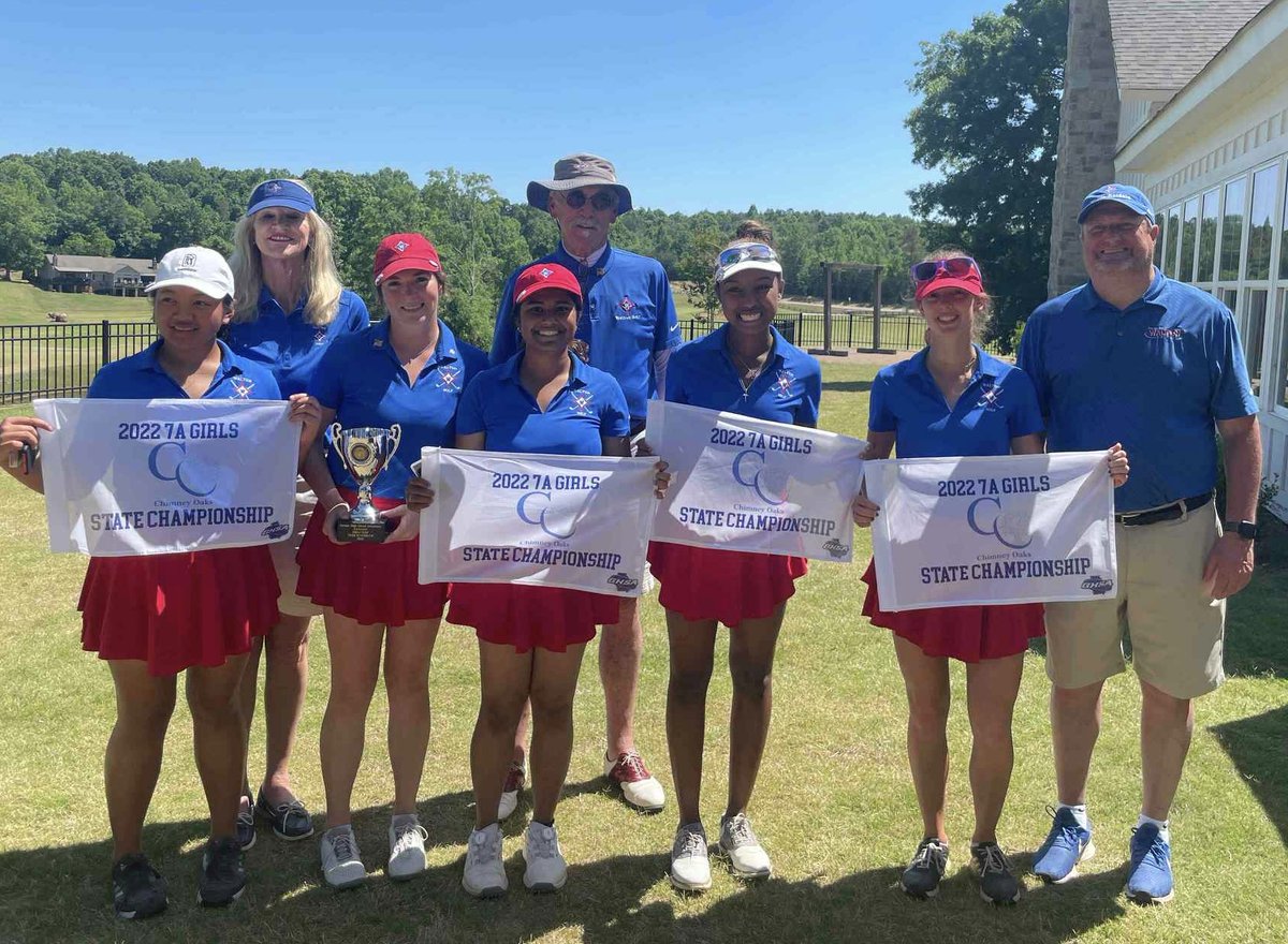 WaltonGolf's tweet photo. Shout out to the Lady Raiders for an impressive 2nd place finish in the 7A State Championship. 20 strokes over for a Team score of 452!!! 52 strokes ahead of the 2nd place team. Best score in program history!Thanks to @lhsgirlsgolf_ for hosting and congrats on your win. https://t.co/idPbDvMwN6