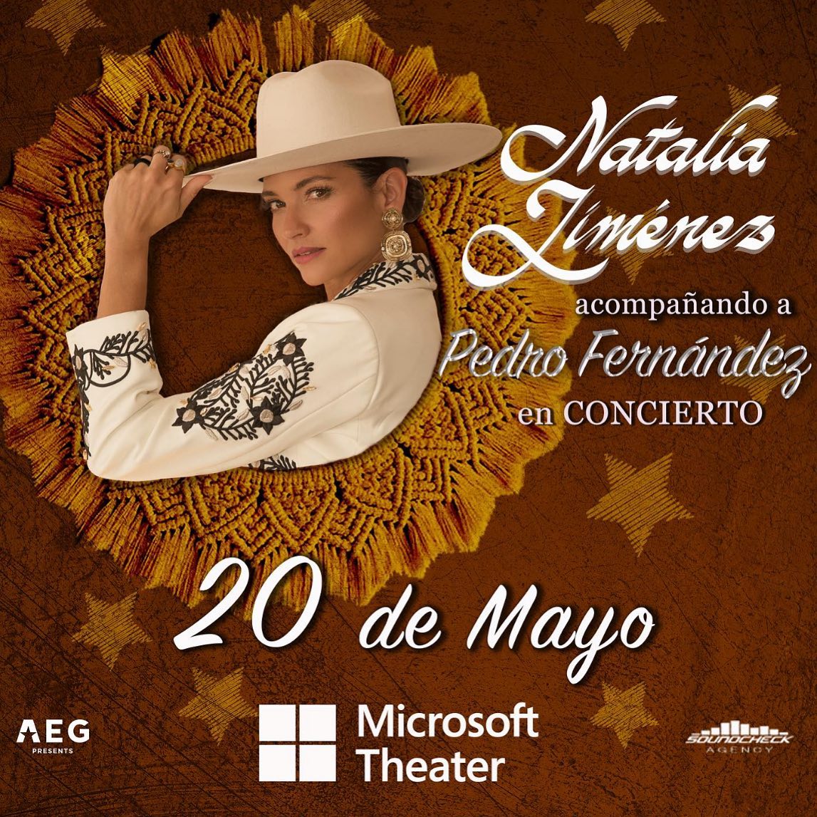 NataliaJimenez's tweet photo. Los Angeles, nos vemos este 20 de Mayo en el @MSTheater! Estaré tocando mis éxitos y cantando con mi mariachi, y les tenemos una sorpresa @pedro_fer y yo en esta noche sensacional! No se lo pierdan! Link en mis historias de IG!♥️ #MexicoDeMiCorazonTour https://t.co/tHG7scVnZt