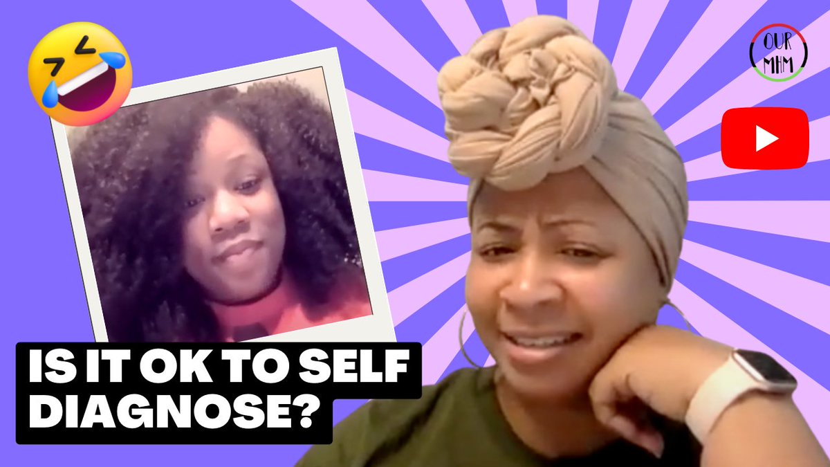 Our Mental Health Minute (@ourmhm) on Twitter photo In this episode <a href="/DebreauxMarlena/">Marlena D. Ali-Youngman, Pre PhD</a> & <a href="/counselingmitch/">Dr. Mitchell</a> of #OurMHM speak on the danger's of self diagnosis. Watch them chop it up here → youtu.be/ztmwTMK3yfo In this episode <a href="/DebreauxMarlena/">Marlena D. Ali-Youngman, Pre PhD</a> & <a href="/counselingmitch/">Dr. Mitchell</a> of #OurMHM speak on the danger's of self diagnosis. Watch them chop it up here → youtu.be/ztmwTMK3yfo