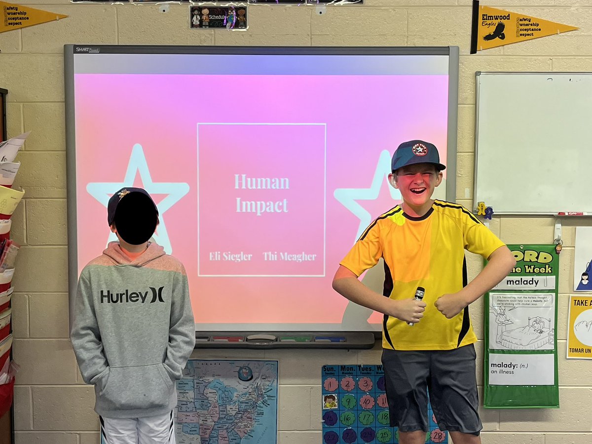 ElmwoodKreiling's tweet photo. #5PI shared some amazing human impact projects today! These kids will change the world! ❤️ #lovemystudents #elmwoodeagles https://t.co/kyInfvRg3w