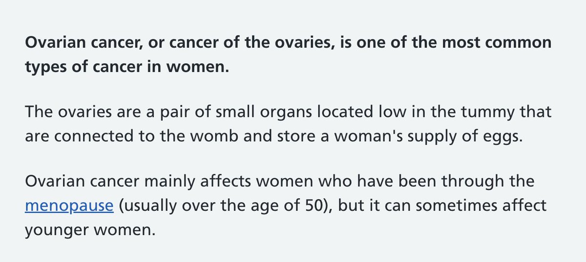 NHS is desexing health communications- See 2022 and 2020 snapshots on ovarian cancer. Desexing has removed contextual information on the menopause and frequency of occurance. Those most impacted are those with poor health literacy.