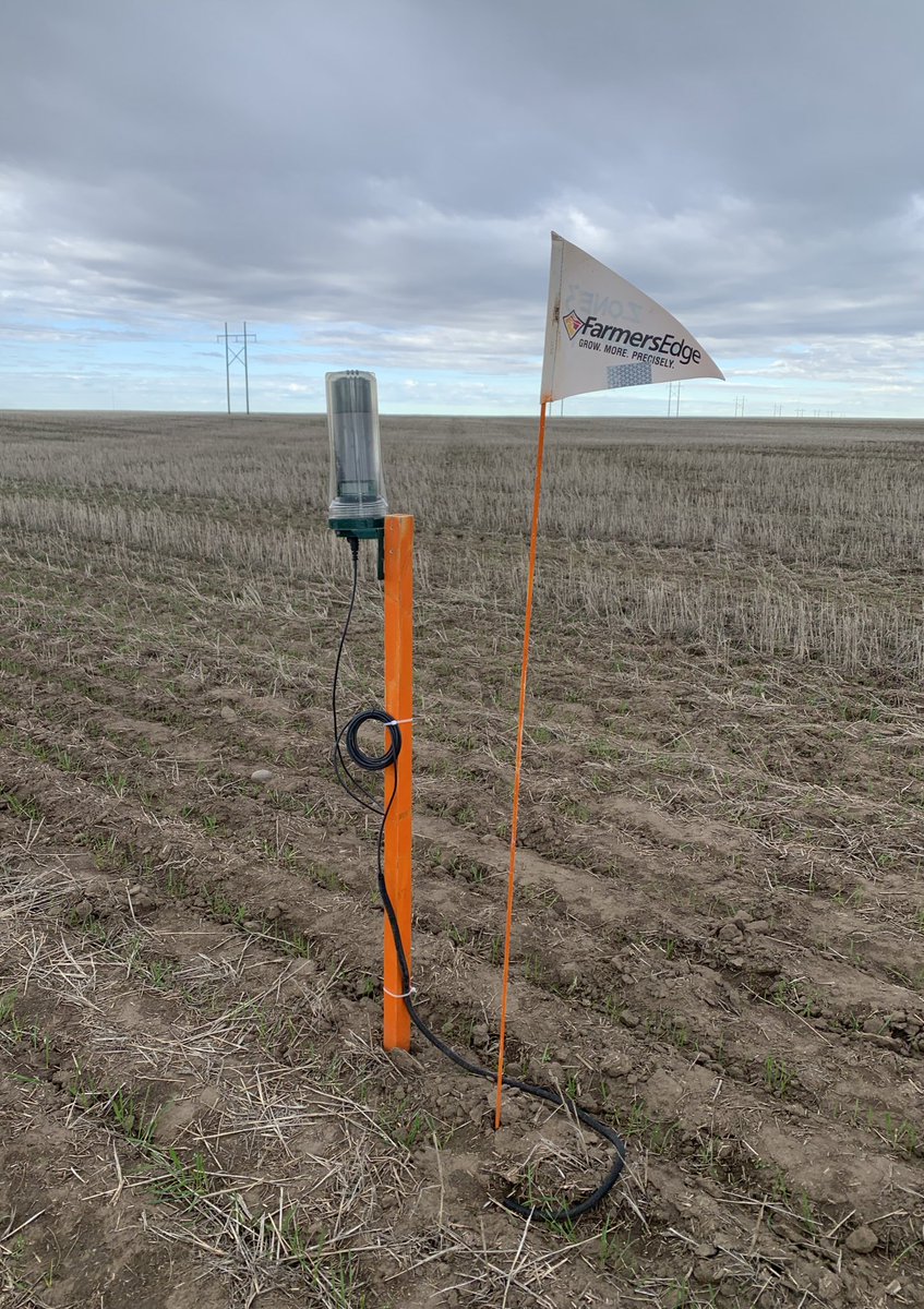 Installed a couple soil moisture probes this week. Just waiting on soil sample results back from the lab to calibrate the data. ✅ 
Fun Fact: we sample down to 44 inches! Found some moisture down to 12”. 🤞🏻 more rain will come. #FEagronomy <a href="/farmers_edge/">Farmers Edge</a>