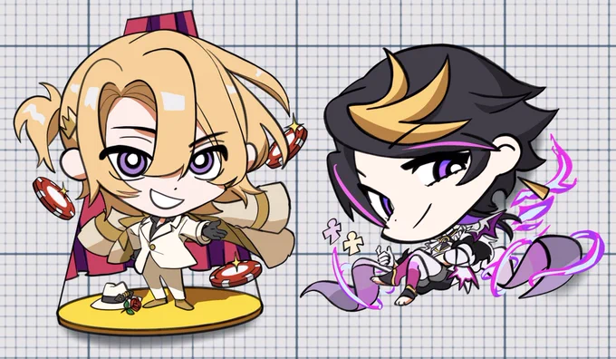 [RT's 💛]

The designs for my nijisanji oshi charms are done yaay taking preorders up until 5/28!! Shop link's in the replies :-D! 

#FulGallery #drawluca #YaminoArt 