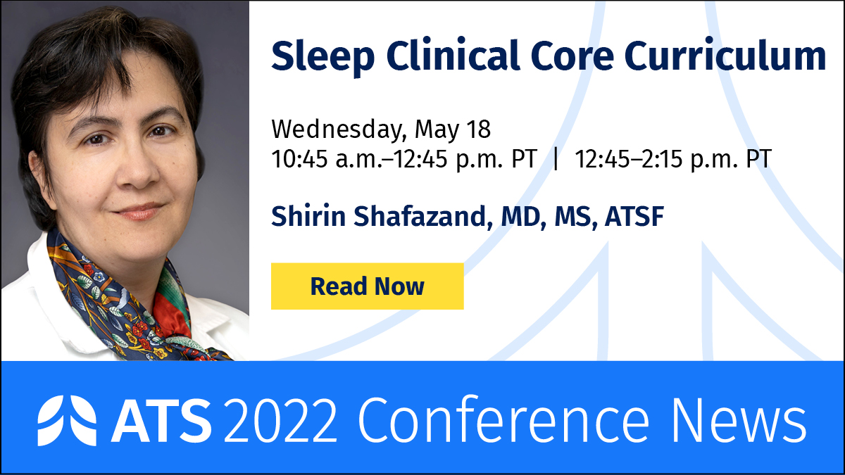 atscommunity's tweet photo. An interdisciplinary panel of experts will address sleep disorders and disparities during two sessions Wednesday at #ATS2022: https://t.co/0WVDAsj89G https://t.co/k3YGsjNukO