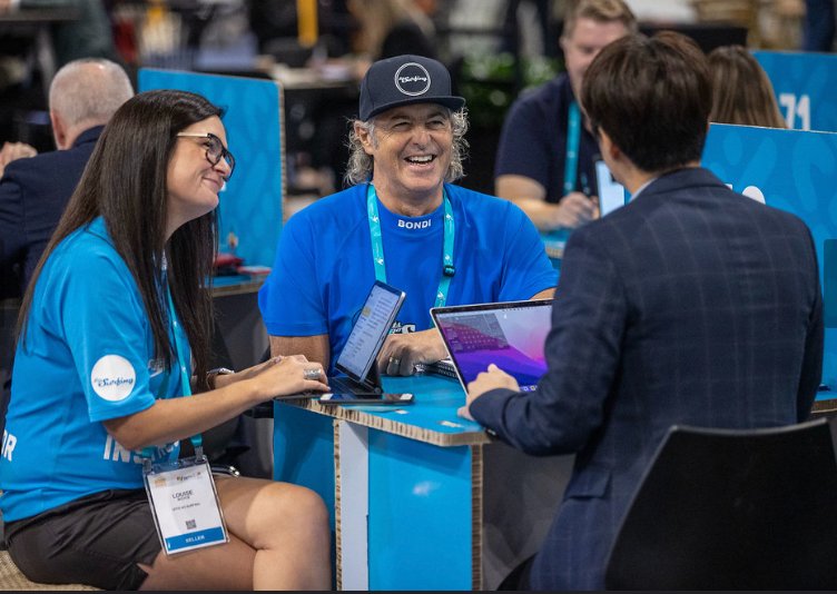 Wacca and Lou selling up a storm at Tourism Australia’s largest annual travel trade event, the Australian Tourism Exchange. So stoked to be at a live event meeting and connecting with people from all over the world. 
 #ATE22
