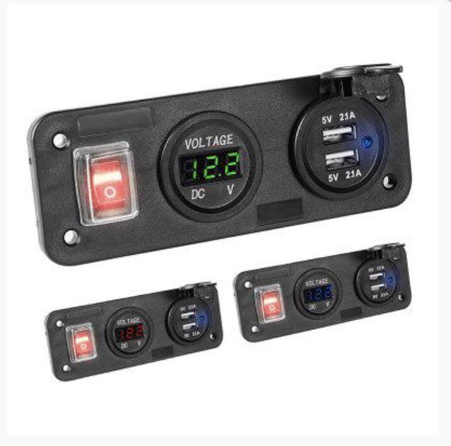 best_hallo's tweet photo. LED Panel Digital Voltage Meter Display Voltmeter 12V Marine Boat Double USB Car Charge 💕💕
Link 👇👇👇👇 
✅ https://t.co/pzljzzfeW8
.
.
#hallobest  #marineaccessories #usbcharger #carcigaretter https://t.co/s8XEzGU48h