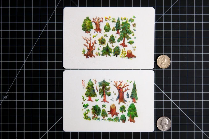 This month's main prints are planned and ready (1st image) but I could use your thoughts on the 3rd bonus print; 

Would you rather have A: Rocks and Grass B: a Nature Kit Print  or C: another opportunity to get the Houseplant Print? 