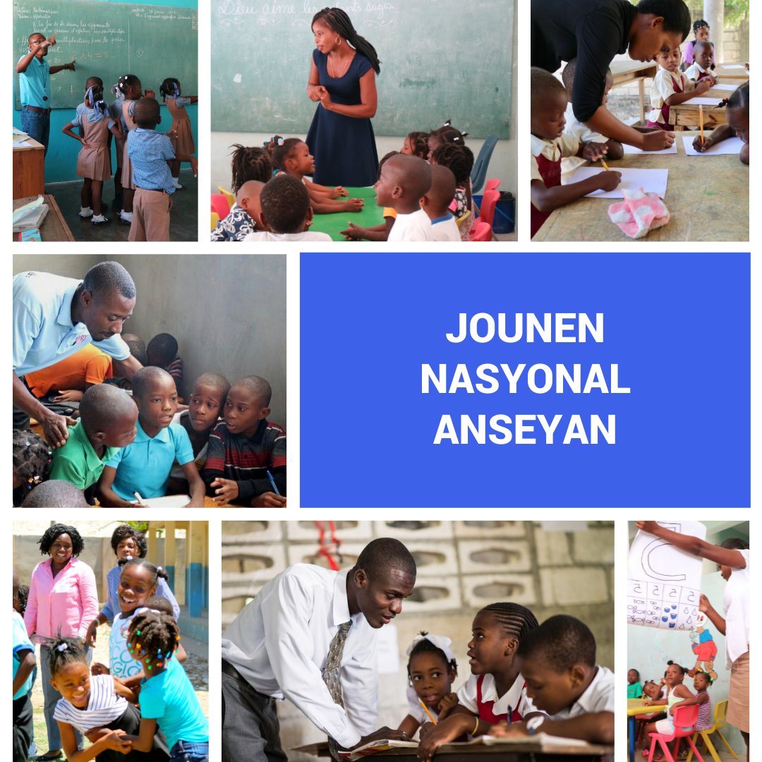 AnseyePouAyiti's tweet photo. Anseyan-lidè yo bay tout yo menm pou elèv yo, pou peyi nou! N ap swete tout anseyan bòn fèt.
APA’s teacher-leaders give their all – for our students, for our nation. Happy Teacher Appreciation Day!
#Haiti #nationalteachersday #leadership #educatorsofig #teachersofig #iteach https://t.co/xeUg8g8nb8