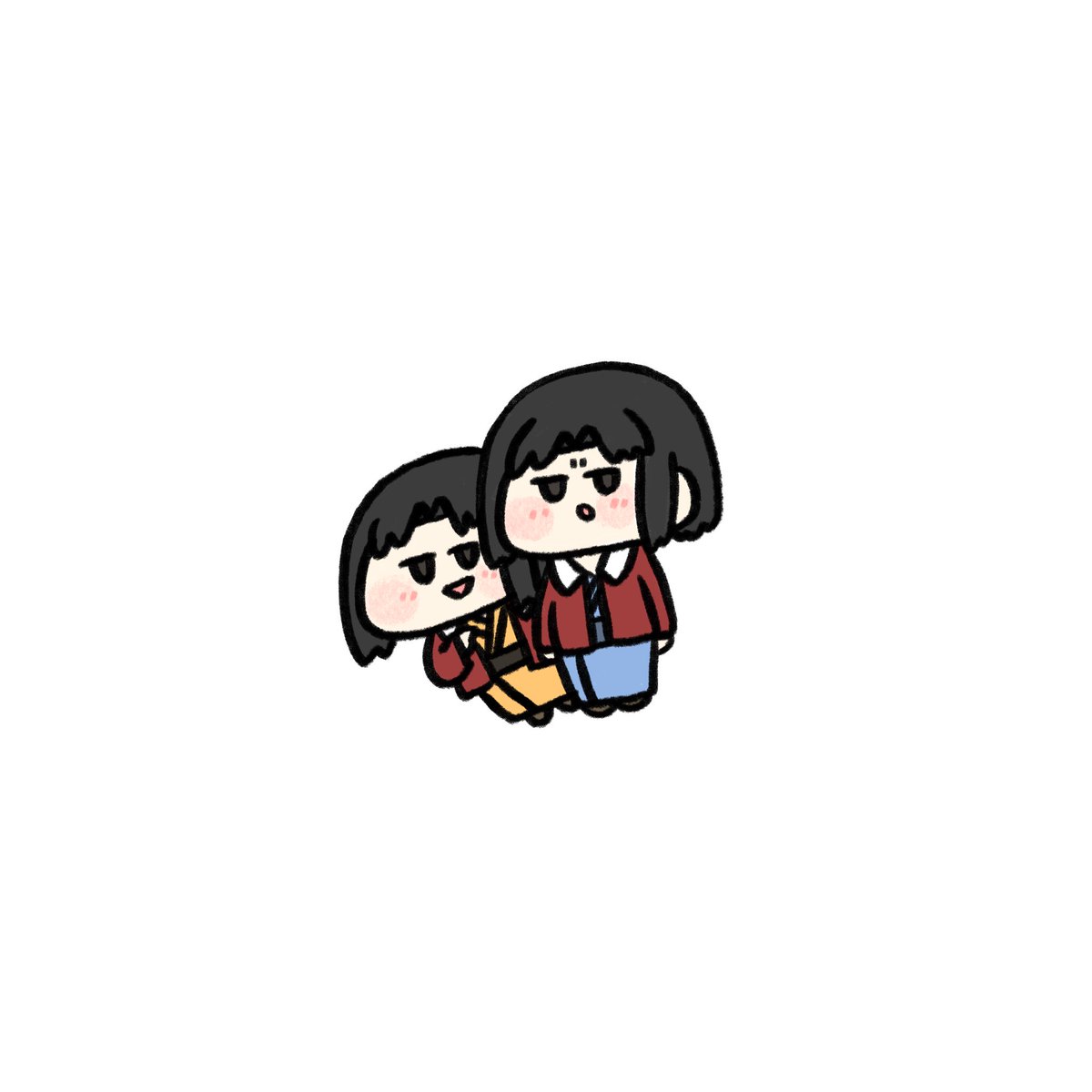 「式と織が描きたかっただけ(文字なし) 」|🌻𝕪𝕦𝕔𝕙𝕦𝕞𝕚𝕦🌻のイラスト