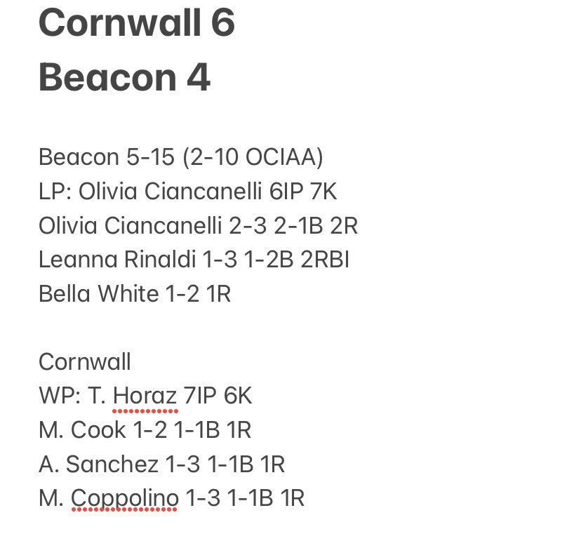 We ended our season today at Cornwall. Oriani and I are proud of the way the girls played with passion the last few games of the year. To our 8 seniors- Mak, OC, Bri, Chrissy, Lee, Spi, Tess and Hail: thank you for your dedication to the program. We will miss you. <a href="/BCSDBulldogs/">Beacon Athletics</a>