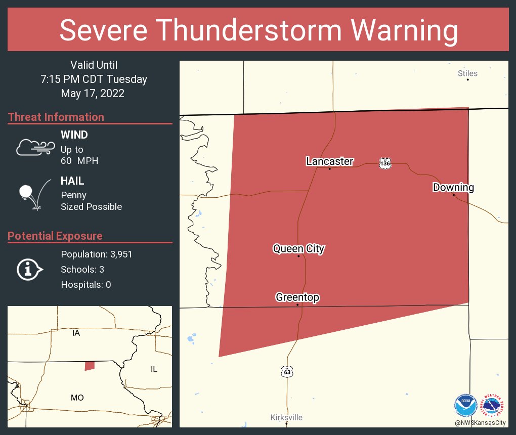 NWS Severe Tstorm on Twitter "Severe Thunderstorm Warning continues