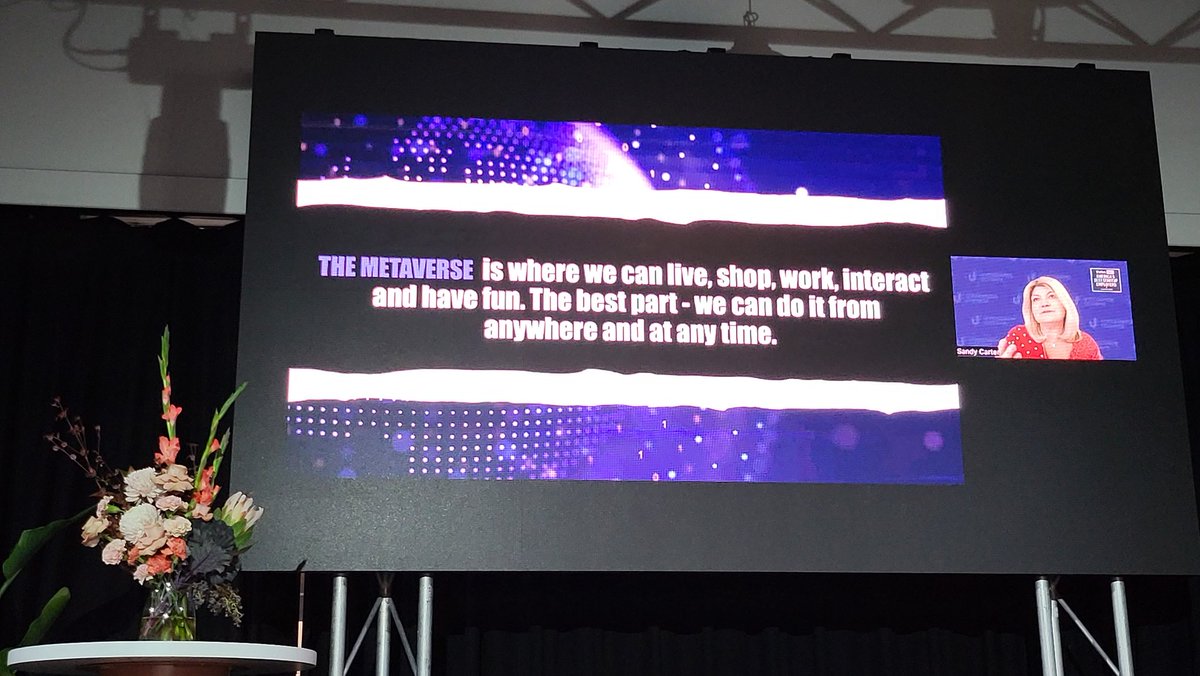 MishManners's tweet photo. The metaverse is a place where you'll experience everything. There are so many new jobs available for the next generation.

#NFT #Web3 #Metaverse #girlsintech #GitAUcon @sandy_carter https://t.co/iVdC71CR1t