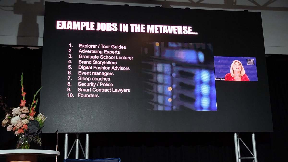 MishManners's tweet photo. The metaverse is a place where you'll experience everything. There are so many new jobs available for the next generation.

#NFT #Web3 #Metaverse #girlsintech #GitAUcon @sandy_carter https://t.co/iVdC71CR1t
