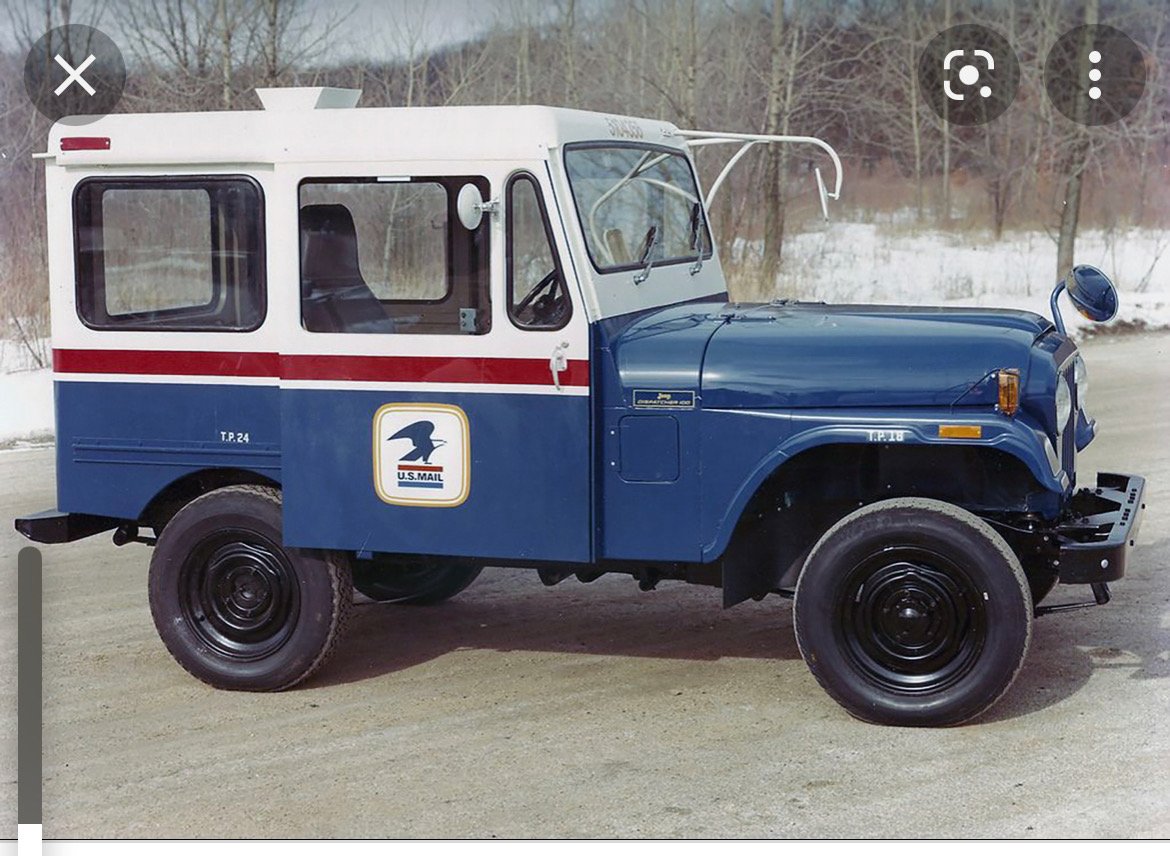 ContentModerat1's tweet image. Yes !!!  Better that a postal Jeep with a Hemi !!!
