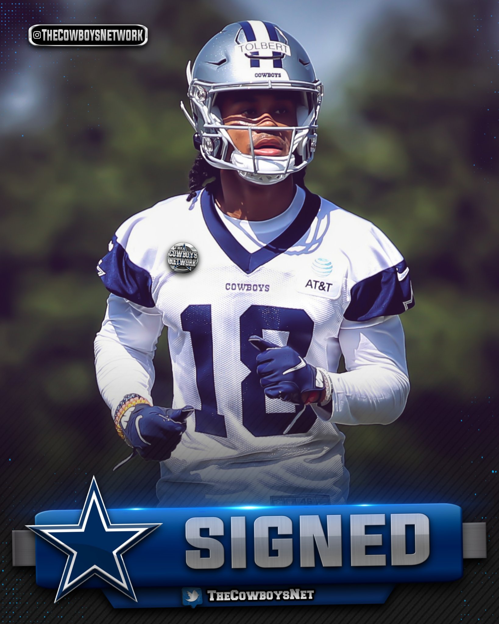 Dallas Cowboys Network on X: 'Cowboys have signed Rookie WR Jalen Tolbert  and DE Sam Williams to their Rookie deals. Just TE Jake Ferguson remains  from Dallas' Draft class unsigned. ✭ #dallascowboys