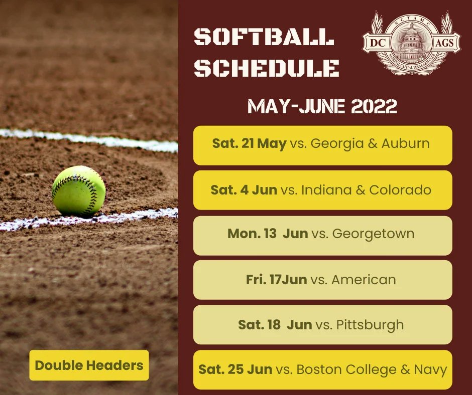 DCAggies's tweet photo. Howdy! Our first softball games are THIS SATURDAY! 
Keep signups coming at the link below:
https://t.co/nG5wxCwLxc https://t.co/GFrW6ehpnQ