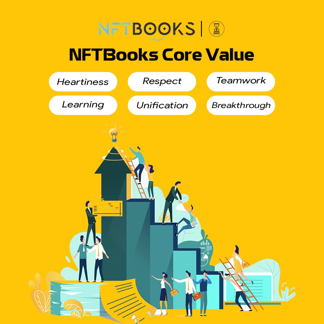 To be able to further flourish and become a leading platform in the field of NFT book publishing, #NFTBOOKS has built a set of core values as a guideline for the present and future development direction.

 #PublishEcosystem  #BookSwarmArmy #NFTBS