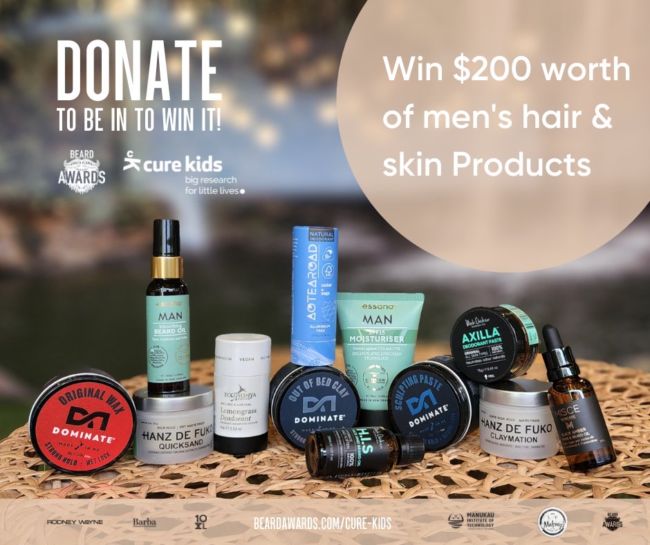 beard_awards's tweet photo. We're stoked to be supporting Cure Kids. For each donation made to Cure Kids, we will put you in the draw to be into win a generous prize pack with $200 in value worth of products all up, but it's hard to put a price on our children's lives. Donate here: https://t.co/An1wBaZWUq https://t.co/xDYH8iglic