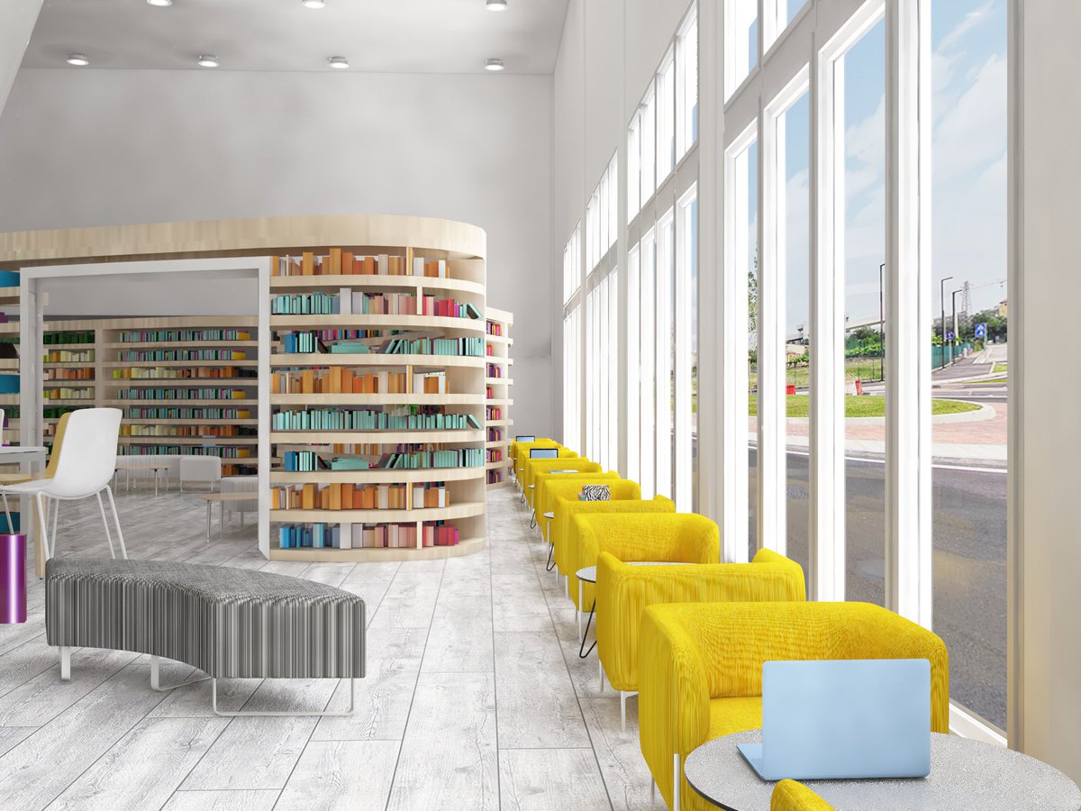 __mariiya__'s tweet image. Books aren’t just made of words, they’re also filled with place to visit and people to meet ✌ 📚#architect #interiordesign #libraryproject  #Work #Madebyme