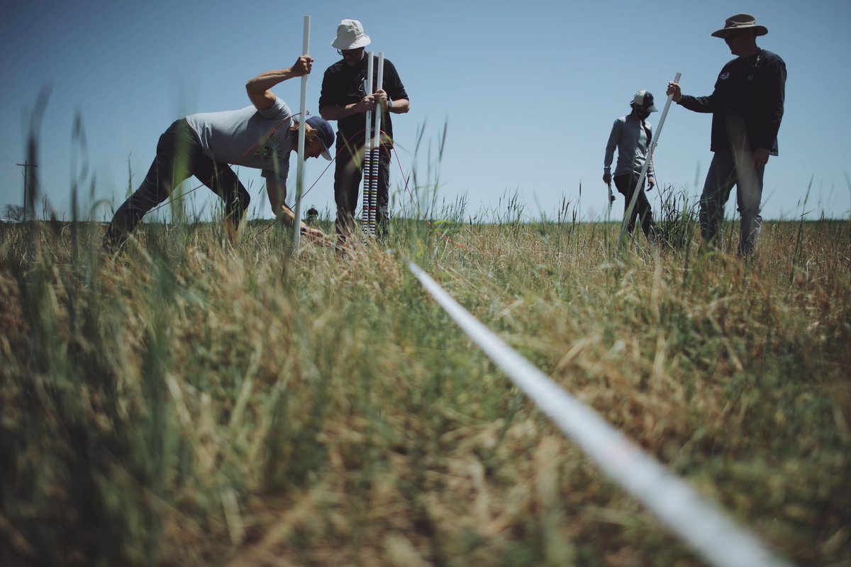 IWR_MSU's tweet photo. MSU IWR staff recently on site in OK with partners from @nobleresinst, @UWyonews, and @ColoradoStateU working on @FoundationFAR-funded Metrics, Management and Monitoring project. Additional sites being established in MI &amp; WY. More at https://t.co/tW95wXhuVF. https://t.co/6PMf2avnMM