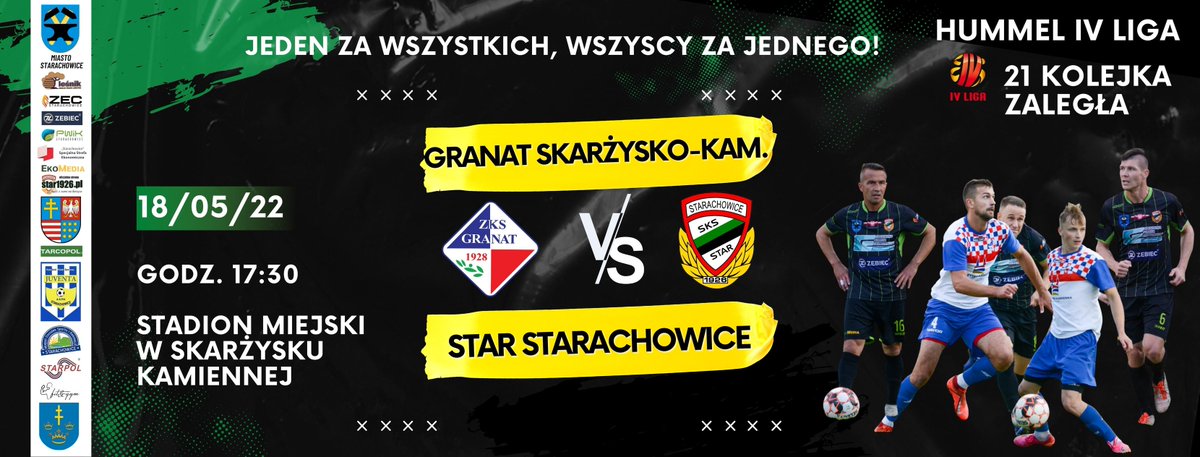 Star_1926's tweet photo. 🔥⚽DZIEŃ MECZOWY⚽🔥

@Granat1928  🆚 Star Starachowice 
 
🏆Hummel 4 liga świętokrzyska
🏟️ Stadion przy ulicy Słonecznej 19 w Skarżysku-Kamiennej
🕔 17:30
Walczymy o 3 punkty! 💚🖤💪💪
#Star1926 #Starachowice #Granat #Skarżysko #football #laczynaspilka https://t.co/H29XjiMRNf