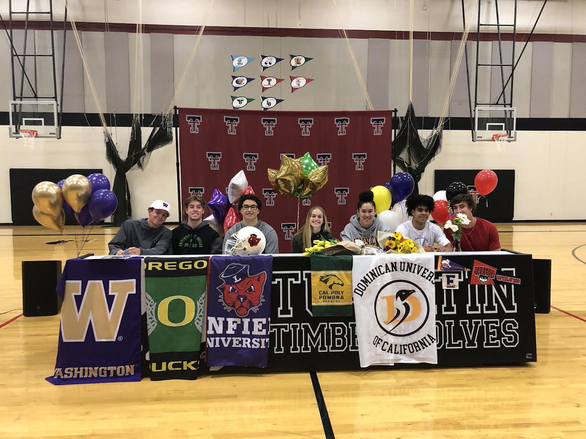 Congrats to our senior football players on signing to their respective schools today!

<a href="/Jackson_jones4/">Jackson Jones</a> - Washington
<a href="/ColePrusia/">Cole Prusia</a> - Oregon
<a href="/MaxwellpClanton/">Max Clanton</a> - Linfield
<a href="/NoahOgoli/">Noah Ogoli</a> - Eastern Arizona (🏀)
<a href="/Peterburke21/">Peter Burke</a> - Western Oregon

#WeAreTualatin