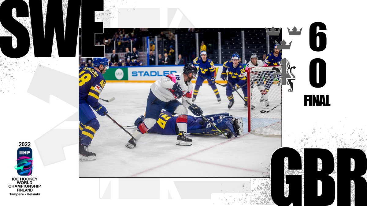 GB_IceHockey's tweet photo. GB Fall to a 6-0 defeat at the hands of Team Sweden in Tampere in game 3 of the IIHF World Championships.
Next up is Team USA on Thursday.
#GBBarmyArmy #WeAreGB #NoEasyGamesAtThisLevel https://t.co/su2cOjV6wM