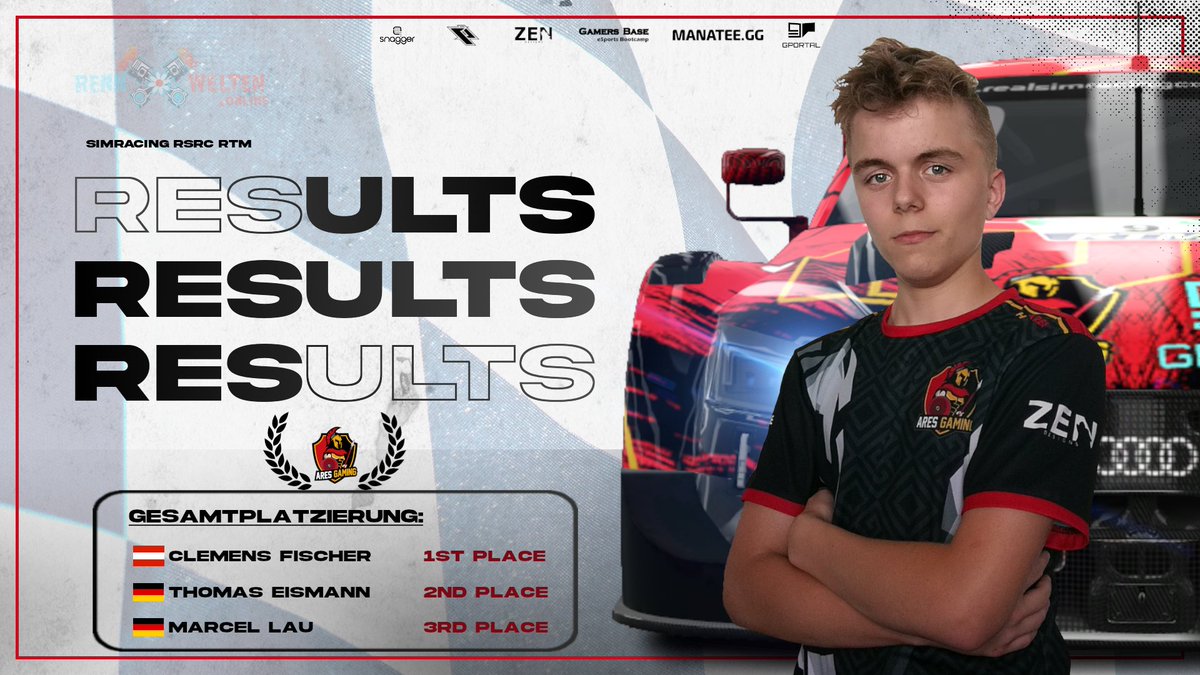 Mit dem zweiten Platz im letzten Rennen erkämpft sich <a href="/der_Lemi/">Clemens Fischer</a> die Meisterschaft in der RSRC RTM! 🏆

#AhuAres 🏎️💨