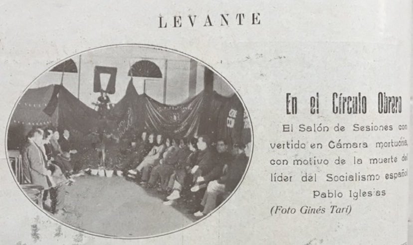 bio_circulobrer's tweet photo. Cámara mortuoria en el Círculo Obrero Ilicitano por la muerte de Pablo Iglesias
 (fallecido el 9/12/1925) #gentdelx #elx @tallerhistoria2 @IesAssumpcio https://t.co/meqGy2GOZq