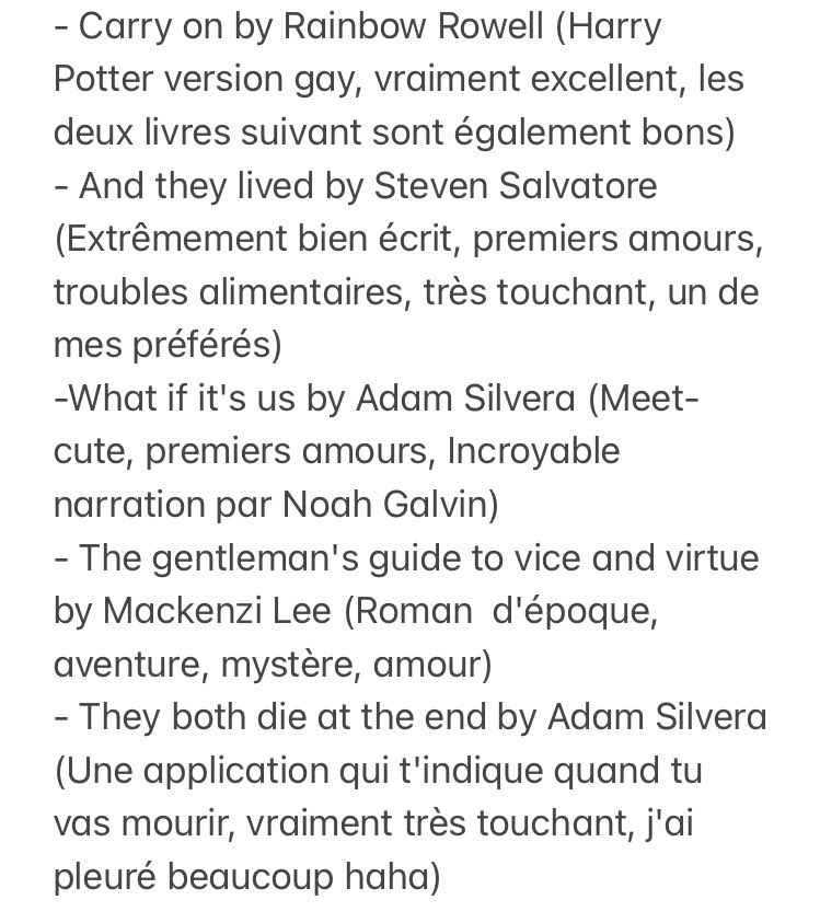 Emric's tweet image. Journée internationale contre l'homophobie, voici quelques #audiobooks que j'ai adorés. Plus jeune, j'ai peu été exposé à des livres avec des personnages #LGBT. Ils sont anglais, car les audiobooks québécois LGBT ne sont pas faciles à trouver :) Je suis ouvert à vos suggestions.