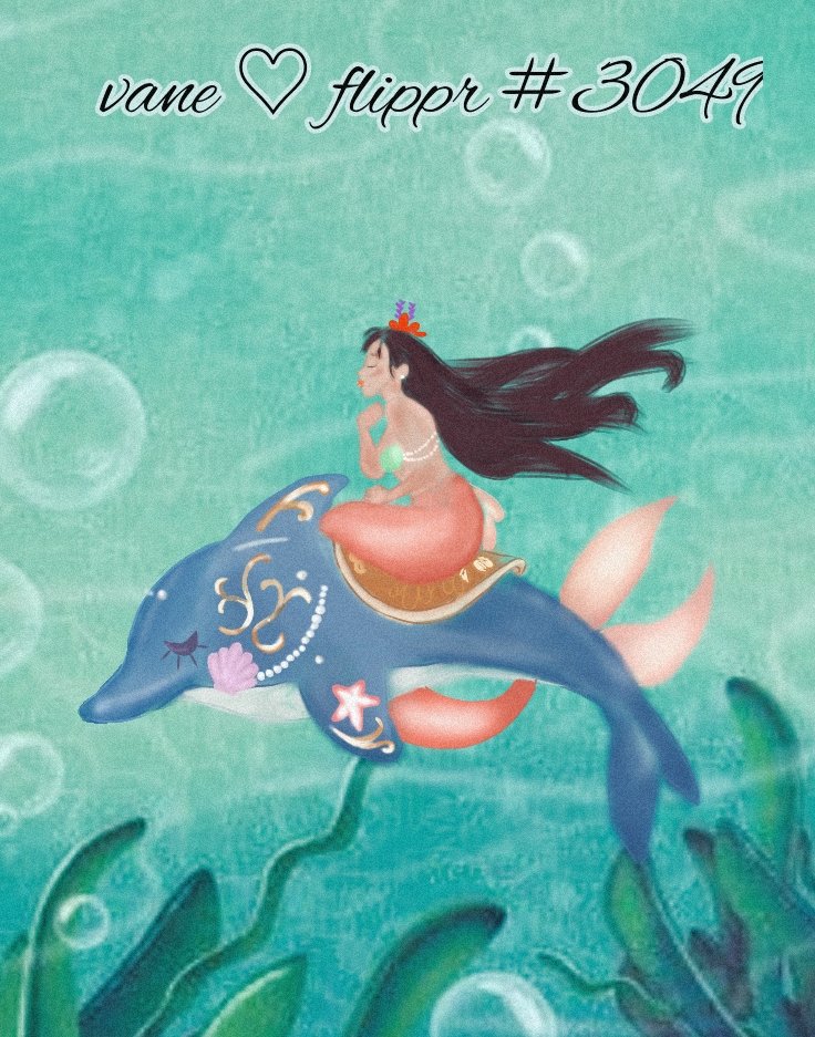 NFT_Vanesa's tweet photo. Two kingdoms will unite, both that of the mermaids and that of the dolphins of the flippr community, as they will enter thousands of adventures, all to save their family and community. @FlipprTool @ScavengersNFT 🐬🤍🥰 https://t.co/3twygt5Mz0