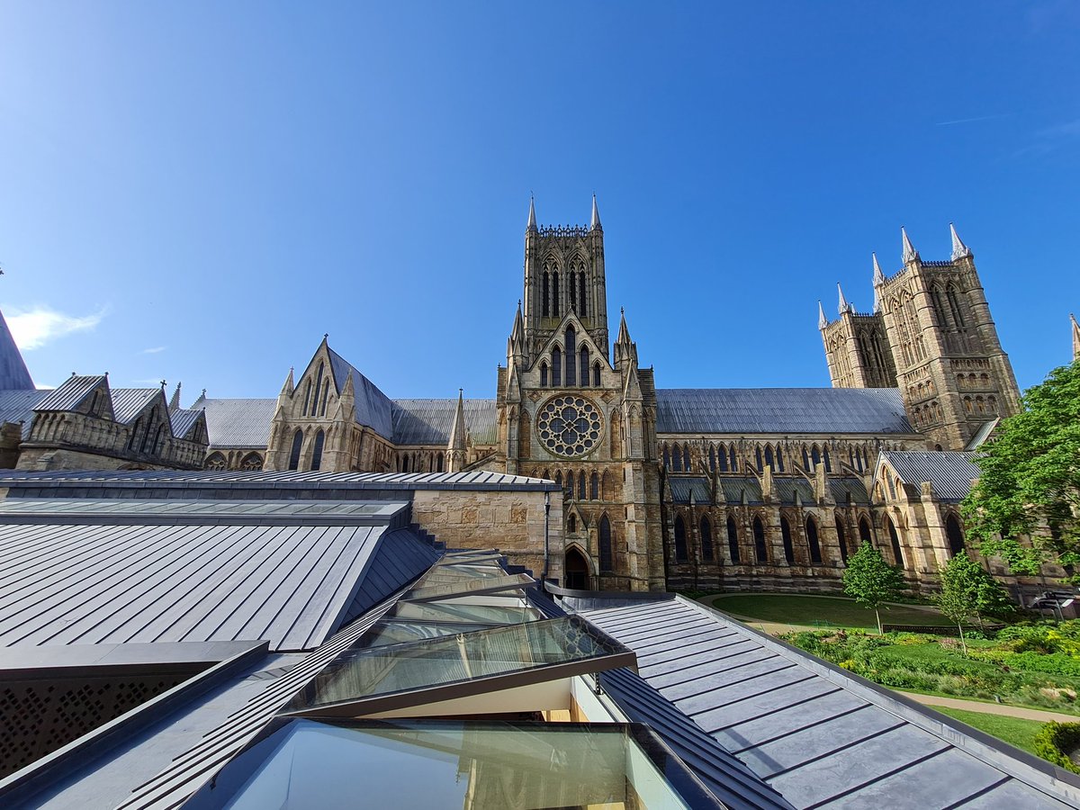DonnaLill's tweet photo. Beautiful view of @LincsCathedral basking in the sunshine from our training room for @ActiveLincs team days these past two days! https://t.co/ssxw4pIzcy