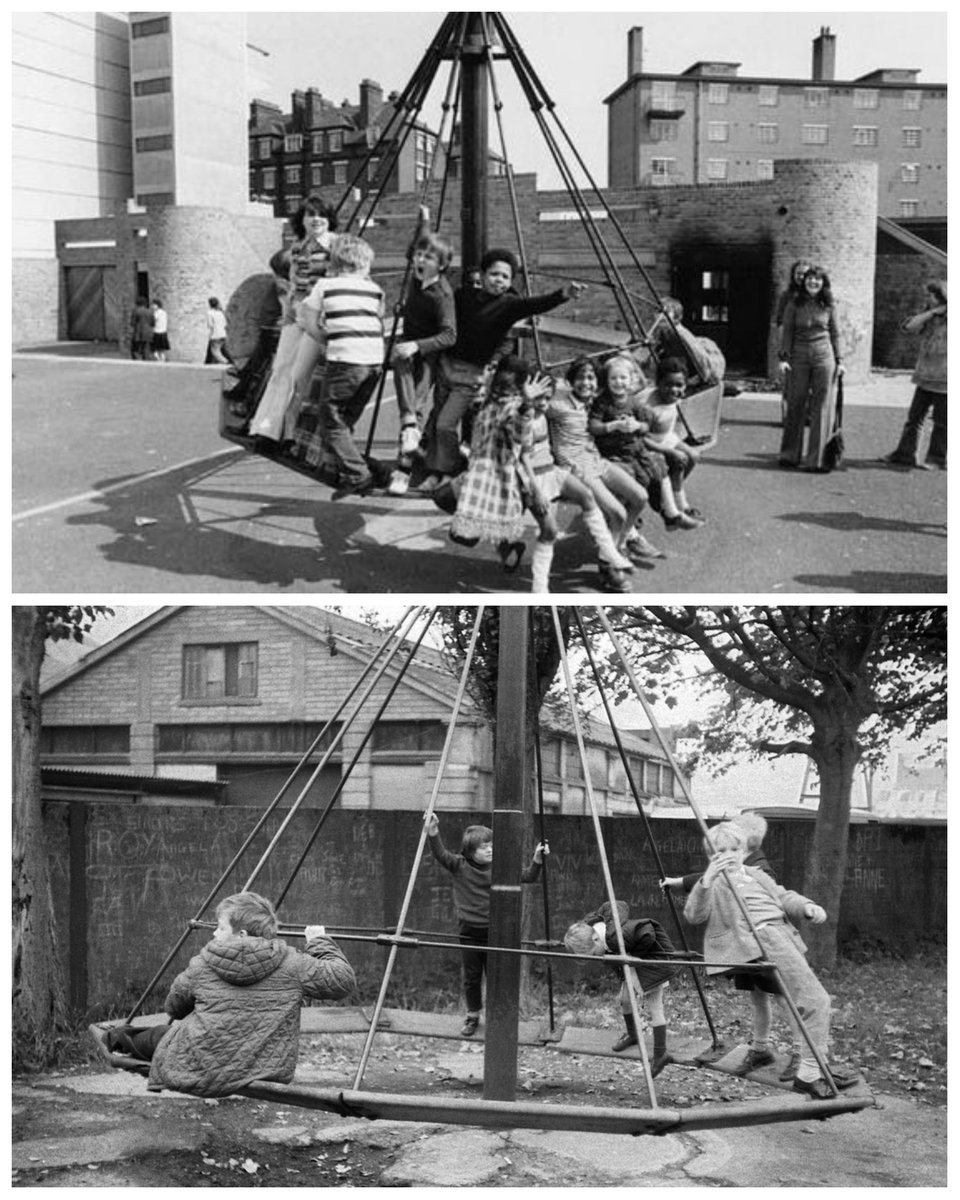 seventiesuk's tweet photo. Do you remember the witches hat at your local park? If you fell off you landed on solid concrete. Ouch 🤕 https://t.co/dUIvxqestw