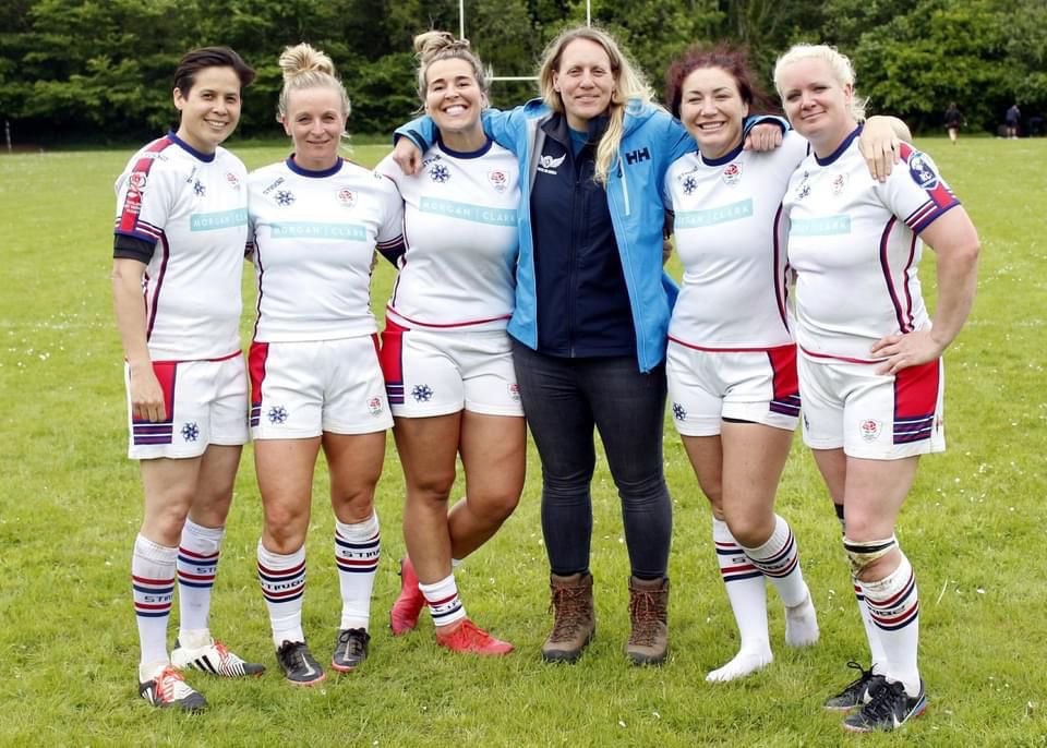 I had the pleasure of presenting the <a href="/EnglandFSrugby/">England Fire Rugby</a> with their jerseys yesterday ahead of their match against the Prison Service. 
What a brilliant group of women &amp; superb role models for women in the fire service.
Well done on your win! 
@antarcticfireangels #femalefirefighters