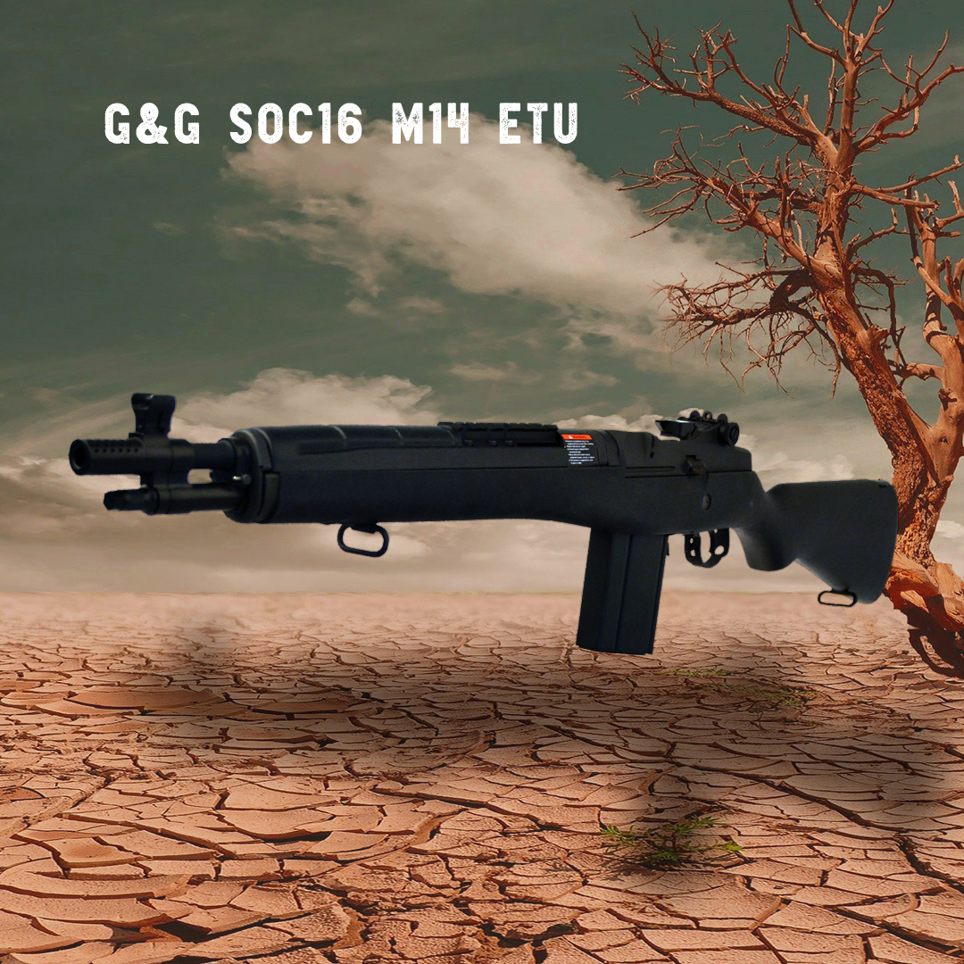 BuyAirsoft's tweet photo. Once more from the G&G inventory, their SOC16 M14 offers up an incredible assault rifle.
470 Round mag, integrated ETU and MOSFET with a timeless and classic look.
https://t.co/ejFIZhWioz
#aeg #ggarmament #airsoft #pewpew #soc16 #mosfet #etu #m14 https://t.co/dAh6U4pUMS
