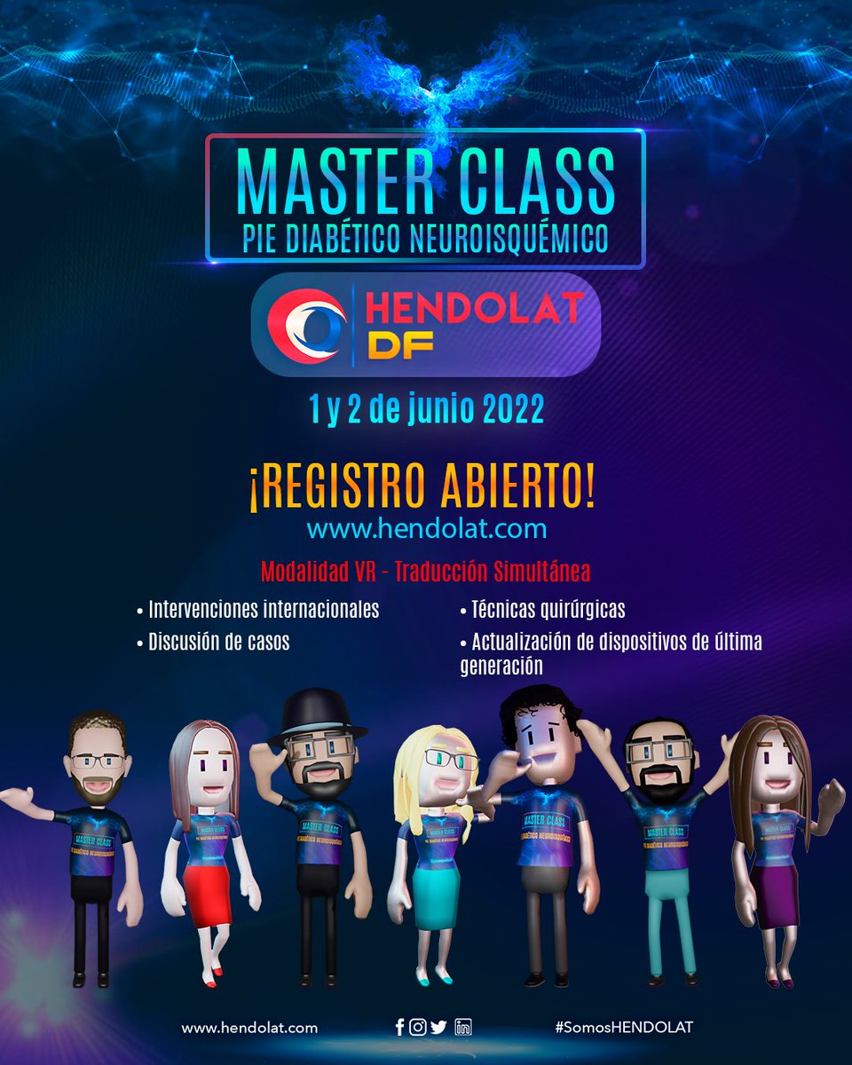 hendolat's tweet photo. A pocos días de dar inicio a la #masterclass #hendolatdiabeticfoot que preparamos para tí con todo nuestro empeño y mucha mucha pasión❤️
¡No te lo pierdas!
𝗥𝗲𝗴í𝘀𝘁𝗿𝗮𝘁𝗲 𝗮𝗾𝘂í 👉 https://t.co/R5DuFFABBe
#somoshendolat
#hendolat2022
#hendolatdf
#SaveTheDate https://t.co/sHlb8GCEYh