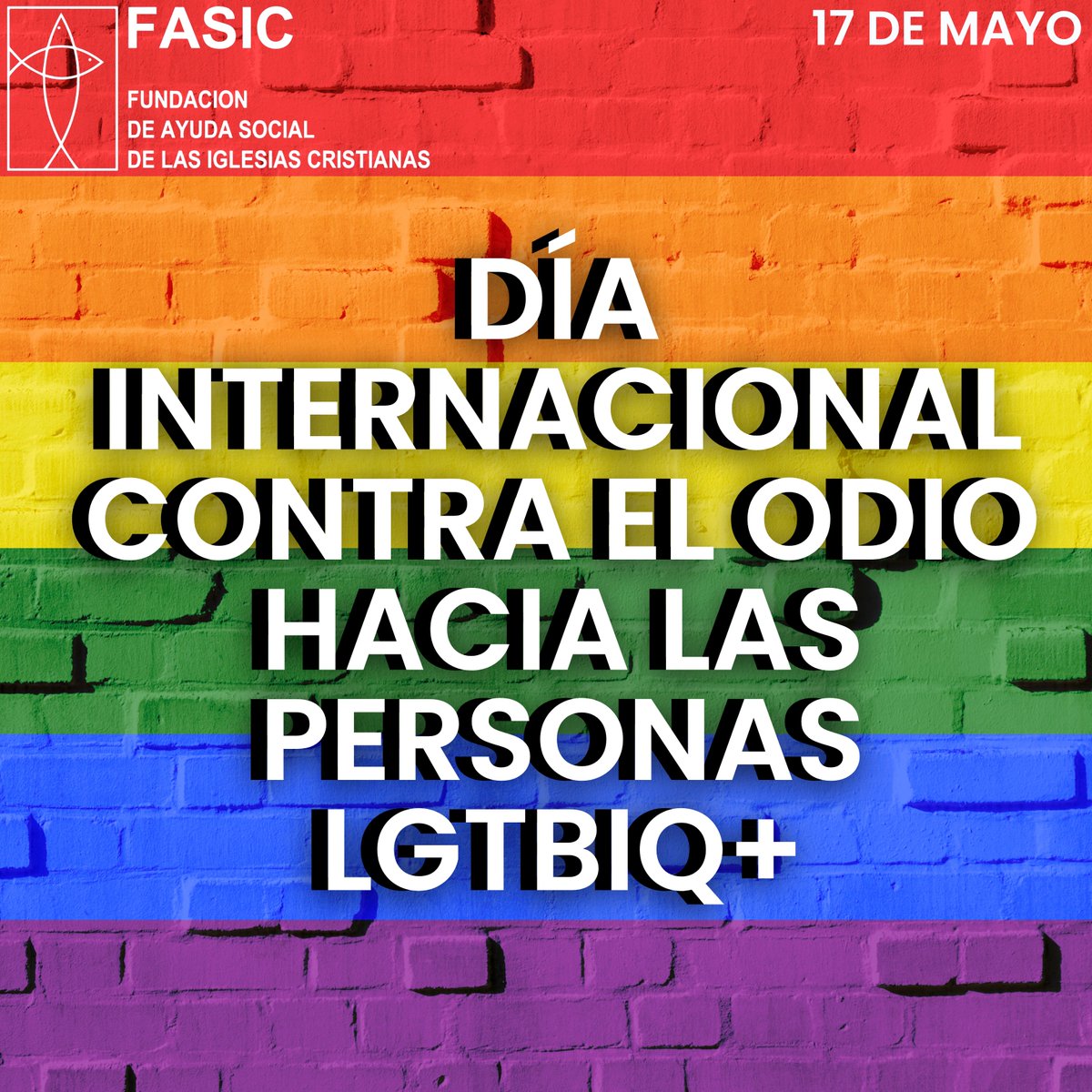 FASICDDHH's tweet photo. En el #diainternacionalcontralalgtbifobia nos unimos en contra de todo acto que invisibilice, violente o denigre las vidas de las personas LGTBIQ+. En #FASIC nos comprometemos con los derechos y la libertad de la vida para todxs. #LGBTIQ #diacontralahomofobia https://t.co/OZU1LHN1Bv