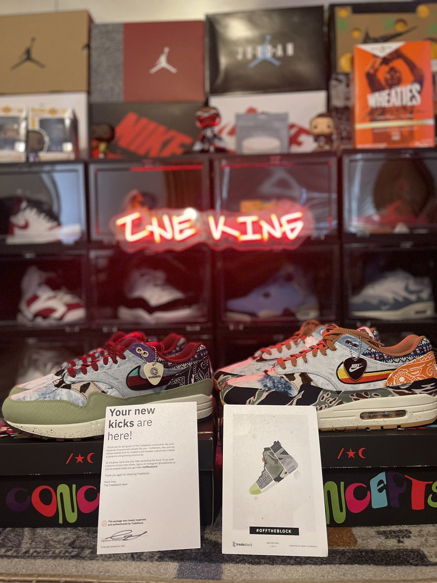 king_comedy52's tweet photo. S/O Too @tradeblock_us! First 2 trades checked off the list! π₯ Unboxing & On Foot coming to the YouTube channel soon! Link will Be Down Below! #OffTheBlock #ConceptAirMax https://t.co/6ANpHLpnpE