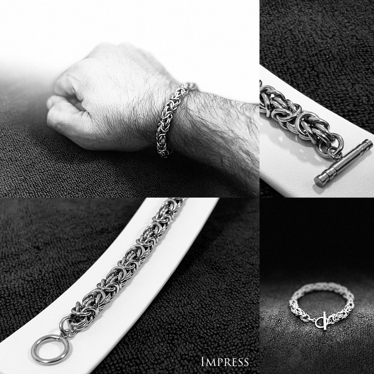 ImpressJeweller's tweet photo. Byzantine #bracelet by Impress®️Jewellery ‘simplistically male’ #HandmadeJewellery in #Adelaide https://t.co/ljOjFR6LtS