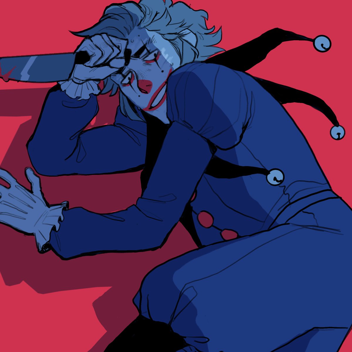 「Goth Clowns Huh? 🤡🔪 」|lili 🔪🩸のイラスト