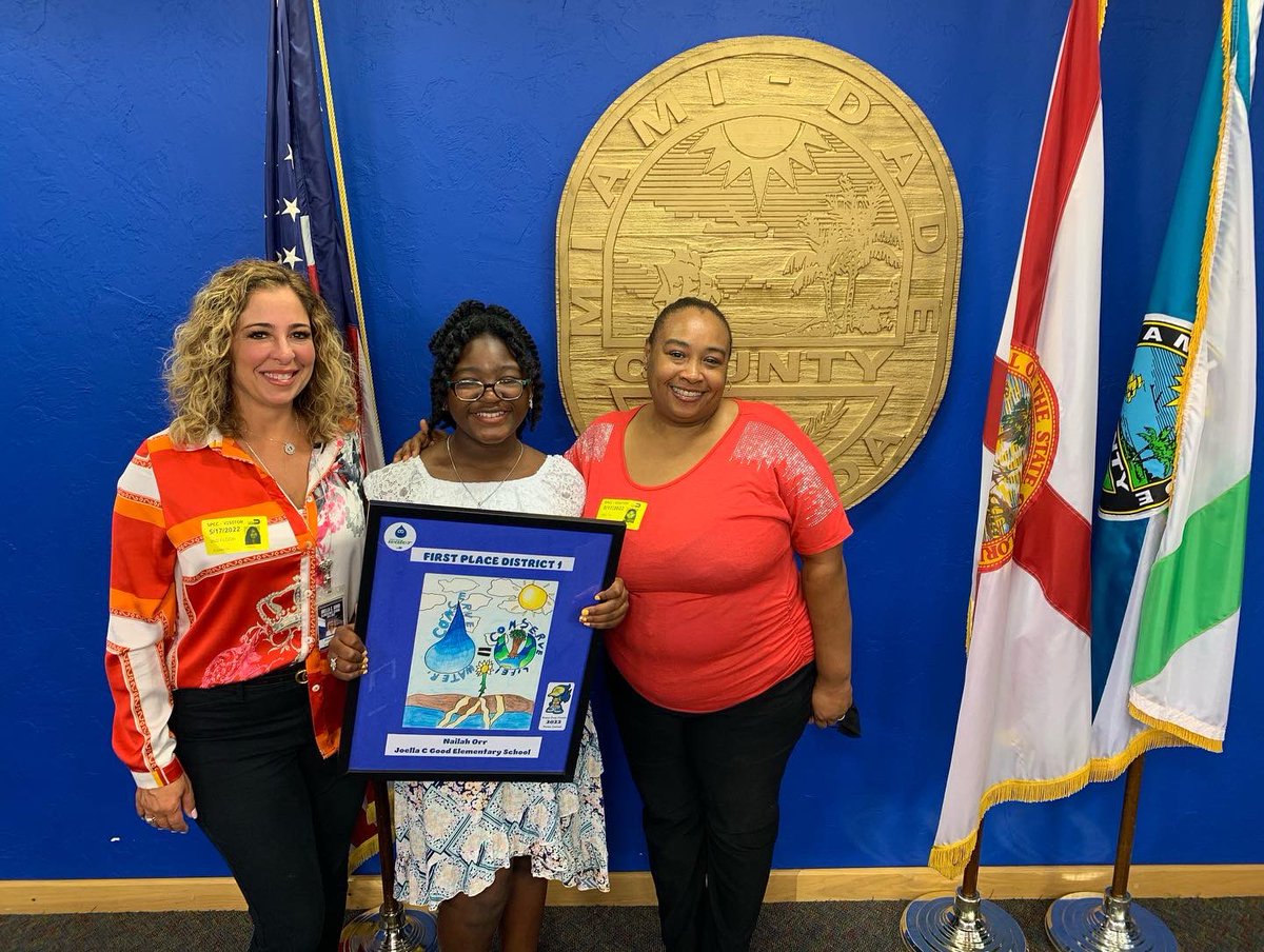 JCG_Eagles's tweet photo. Nailah Orr. MDWSD 2022 “EVERY DROP COUNTS”.. District 1 First Place Winner. @miamimagnets @MDCPS @MDCPSNorth @verenanro @SuptDotres @docstevegallon https://t.co/gjBgPWt5Up