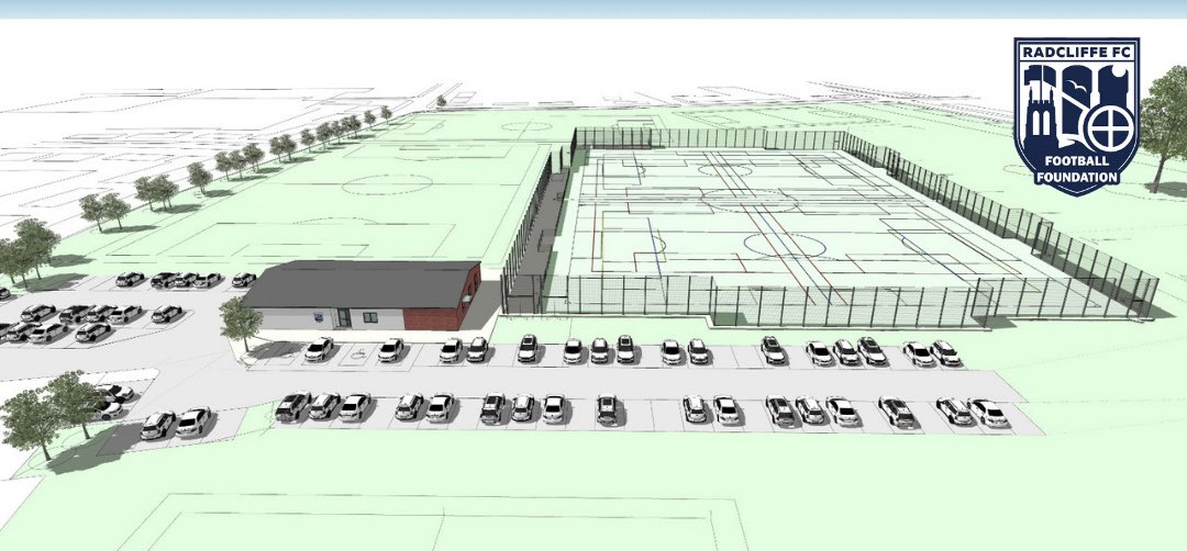 radcliffeboro's tweet photo. Radcliffe Football Foundation ⚽️

ℹ️ A public consultation of the proposed Redbank 3G pitch and pavilion development is now available to view in the Lounge Bar at Radcliffe FC 6pm-9pm, Mon-Fri.

🙌 Come and see our exciting plans for the future of grassroots sport in Radcliffe. https://t.co/Ubsabamfz5