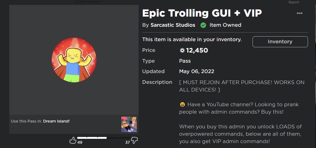 Is the UTG (Ultimate Trolling GUI) allowed to be implemented into