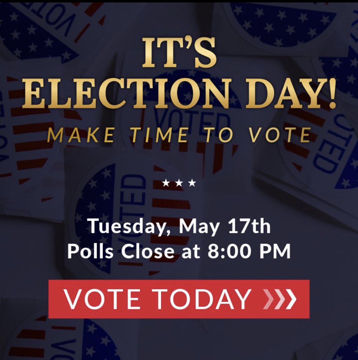 RyanDurkee23's tweet photo. Remember to vote today! Every ballot counts! https://t.co/4opFvqVxjN
