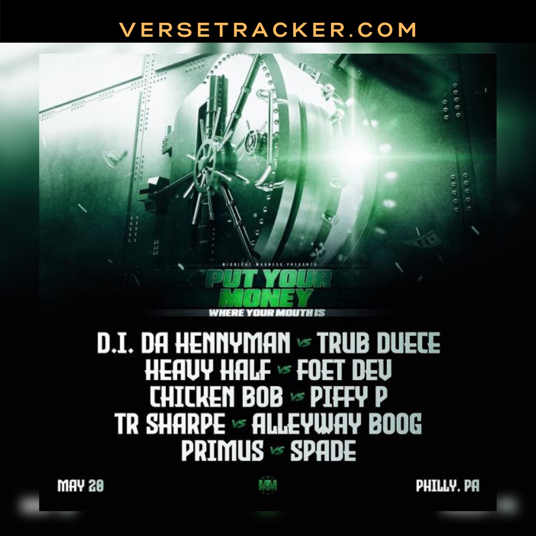 VerseTracker's tweet photo. If they not stopping, then we aren't either 💯. How many #BattleEvents you attending this summer👀? Drop a number in the comments🔥.
#KickBykeBattles
@midnightmadnessmm
@NoCoastRaps
#VerseTracker #BattleRap #Summer #Events #Attending #HipHop https://t.co/qyLOezGnko