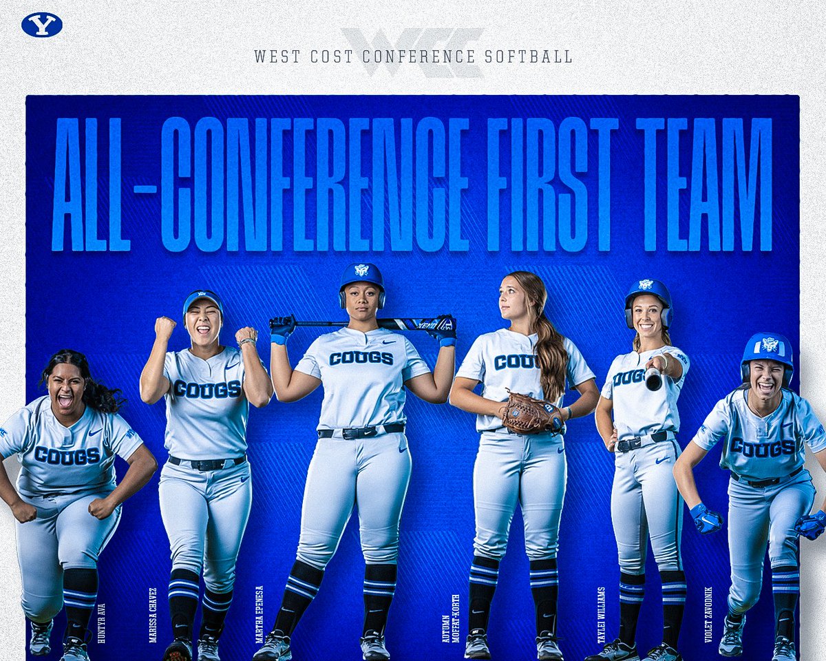 BYU softball leads the WCC with six members on the All-Conference First Team 🤩

🗞 ➤ bit.ly/3wmLZml