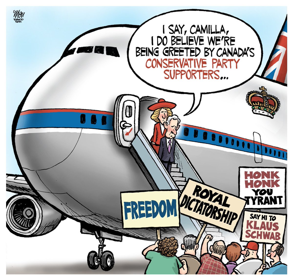 TheoMoudakis's tweet photo. Please enjoy my #RoyalVisit cartoon for Wednesday's @TorontoStar https://t.co/uhWqxgSJPM
